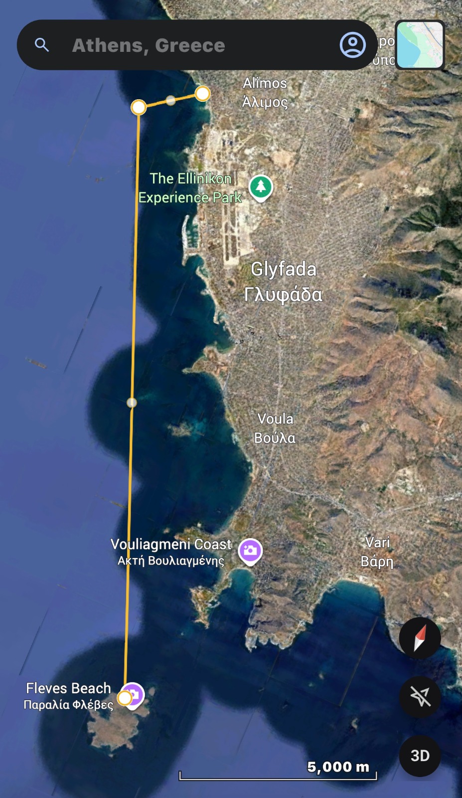 Athens to Fleves Island swim photo 7